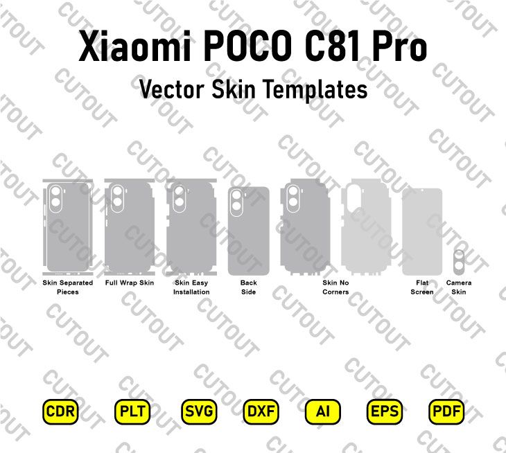 Xiaomi POCO C81 Pro Vector Skin Cut Files