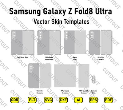 Samsung Galaxy Z Fold8 Ultra Vector Skin Cut Files
