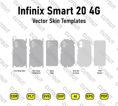 Infinix Smart 20 4G Vector Skin Cut Files