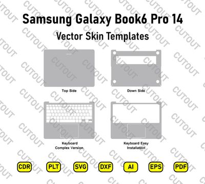 Samsung Galaxy Book6 Pro 14  inch Vector Skin Cut Files