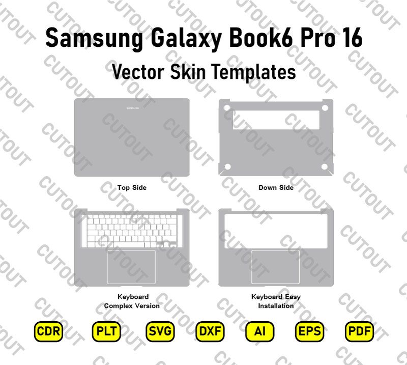 Samsung Galaxy Book6 Pro 16 Vector Skin Cut Files