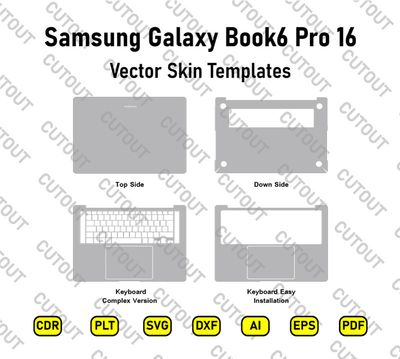 Samsung Galaxy Book6 Pro 16 Vector Skin Cut Files