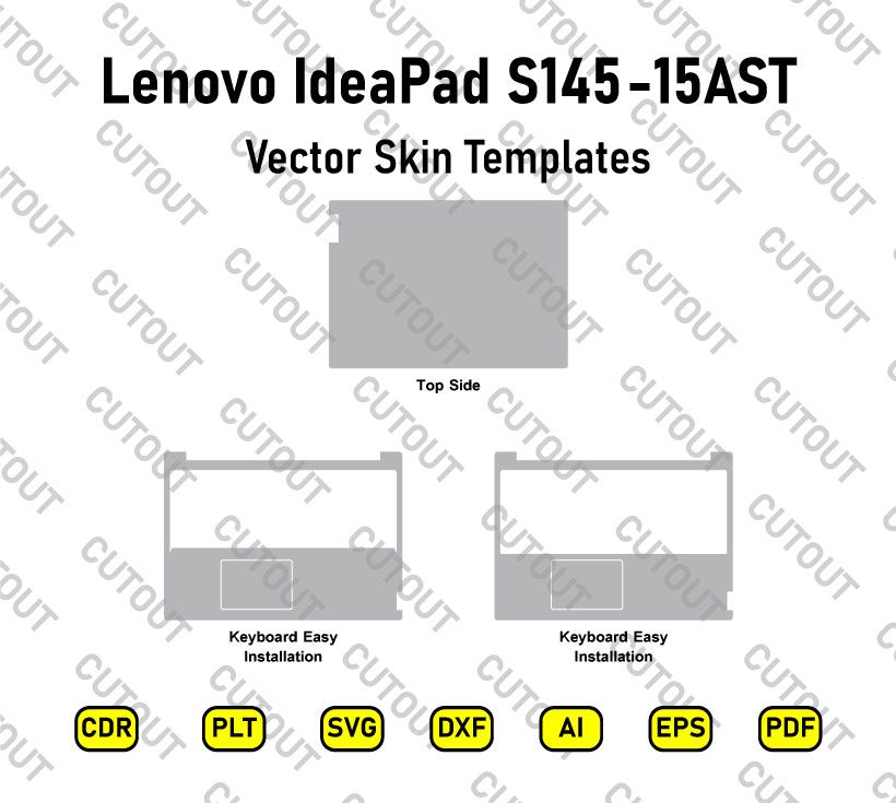 Lenovo IdeaPad S145-15AST Vector Skin Cut Files