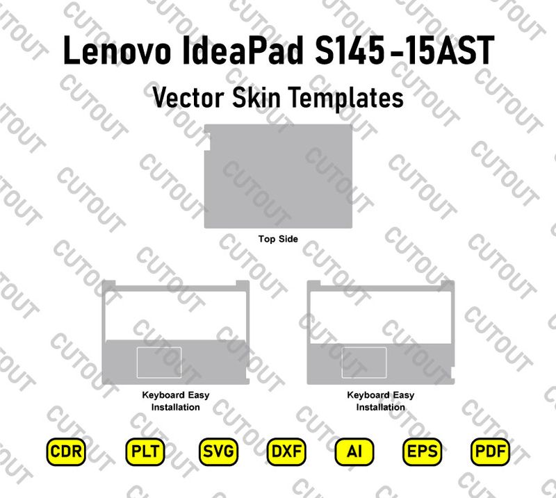 Lenovo IdeaPad S145-15AST Vector Skin Cut Files