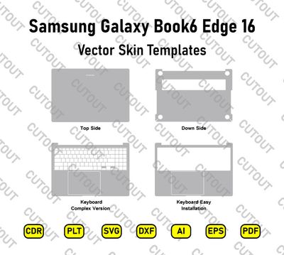 Samsung Galaxy Book6 Edge 16 Vector Skin Cut Files