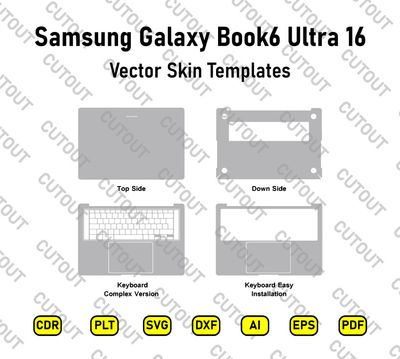 Samsung Galaxy Book6 Ultra 16 Vector Skin Cut Files
