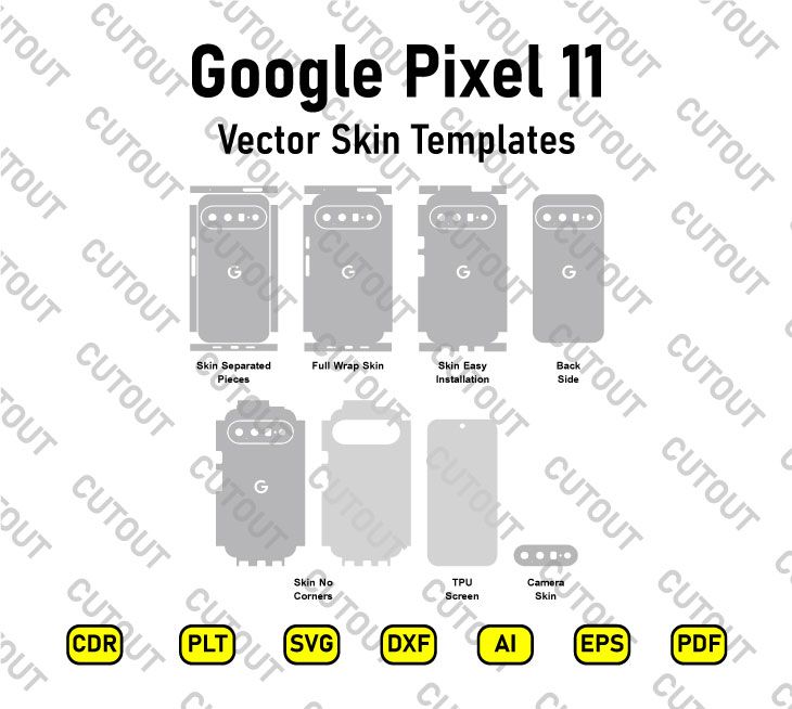 Google Pixel 11 Vector Skin Cut Files