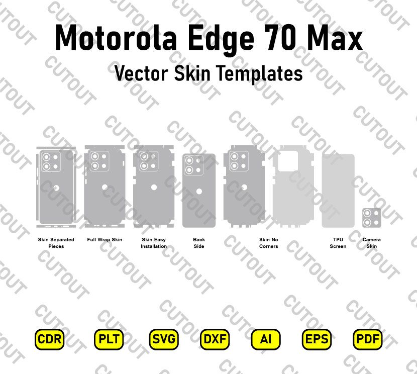 Motorola Edge 70 Max Vector Skin Cut Files