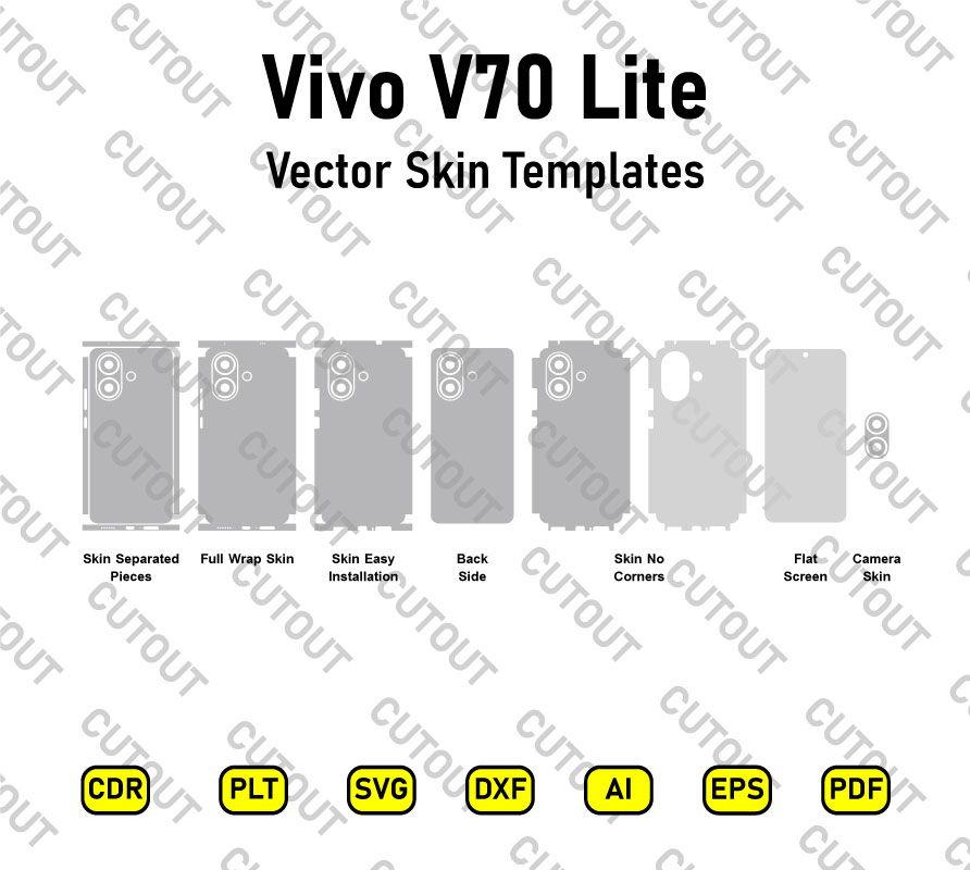 Vivo V70 Lite Vector Skin Cut Files