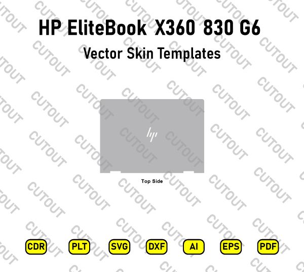 HP EliteBook X360 830 G6 13.3 Vector Skin Cut Files