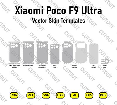 Xiaomi Poco F9 Ultra Vector Skin Cut Files