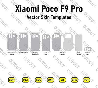 Xiaomi Poco F9 Pro Vector Skin Cut Files