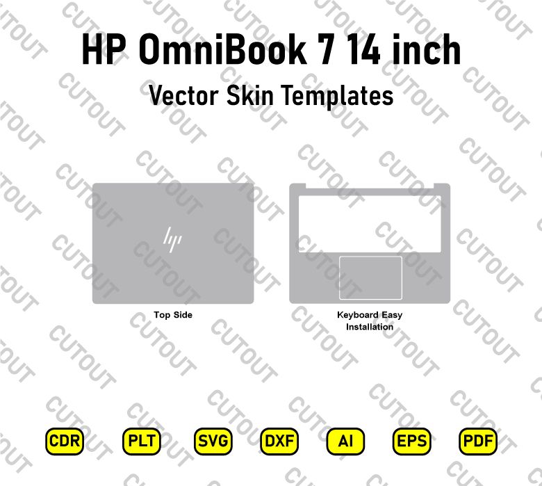 HP OmniBook 7 14-inch Vector Skin Cut Files