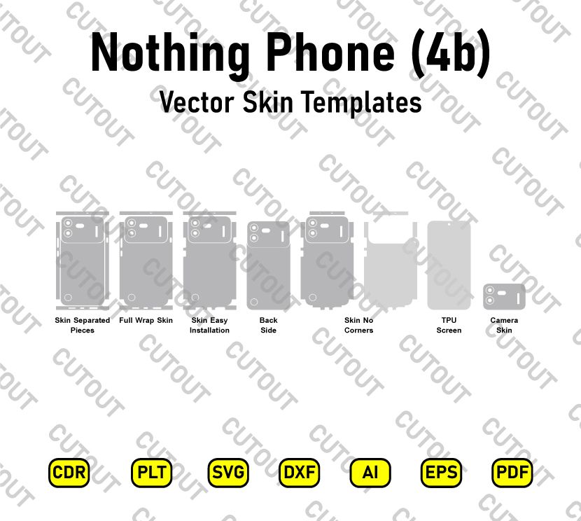 Nothing Phone (4b) Vector Skin Cut Files
