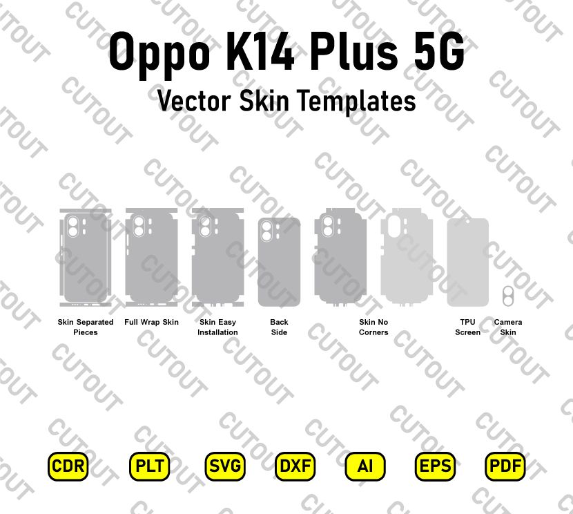 Oppo K14 Plus 5G Vector Skin Cut Files