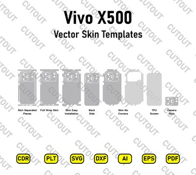 Vivo X500 Vector Skin Cut Files