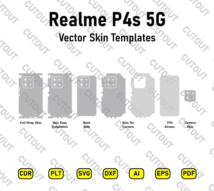 Realme P4s 5G Vector Skin Cut Files