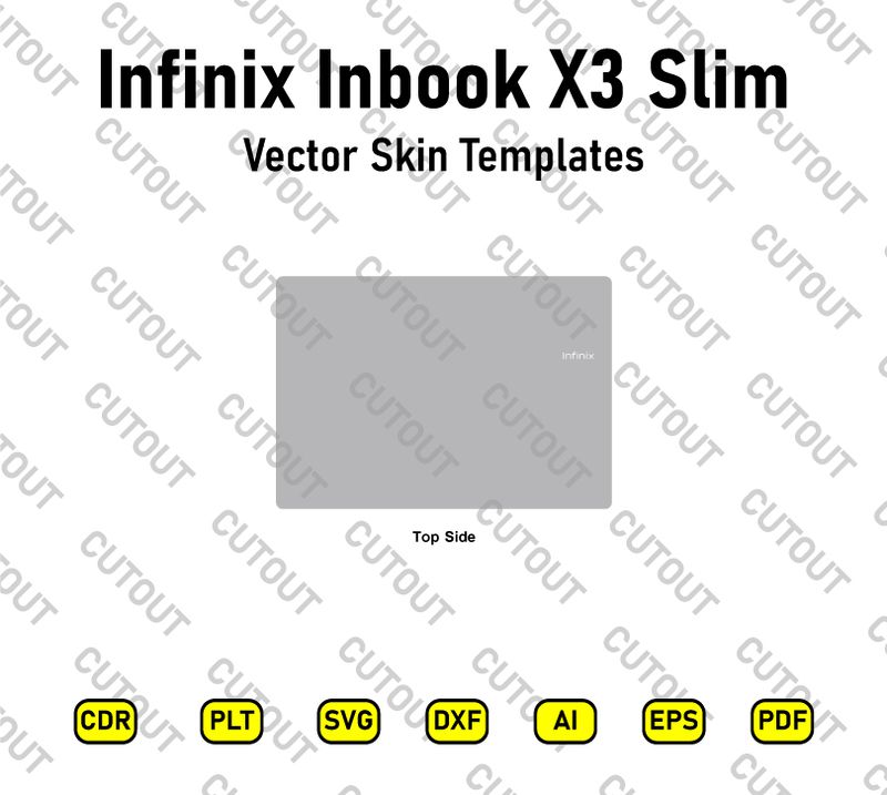 Infinix Inbook X3 Slim Vector Skin Cut Files