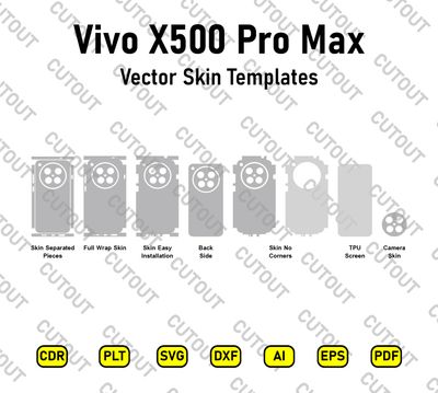 Vivo X500 Pro Max Vector Skin Cut Files
