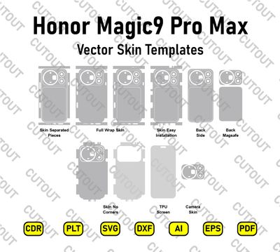 Honor Magic9 Pro Max Vector Skin Cut Files