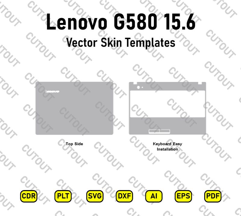 Lenovo G580 15.6 Vector Skin Cut Files