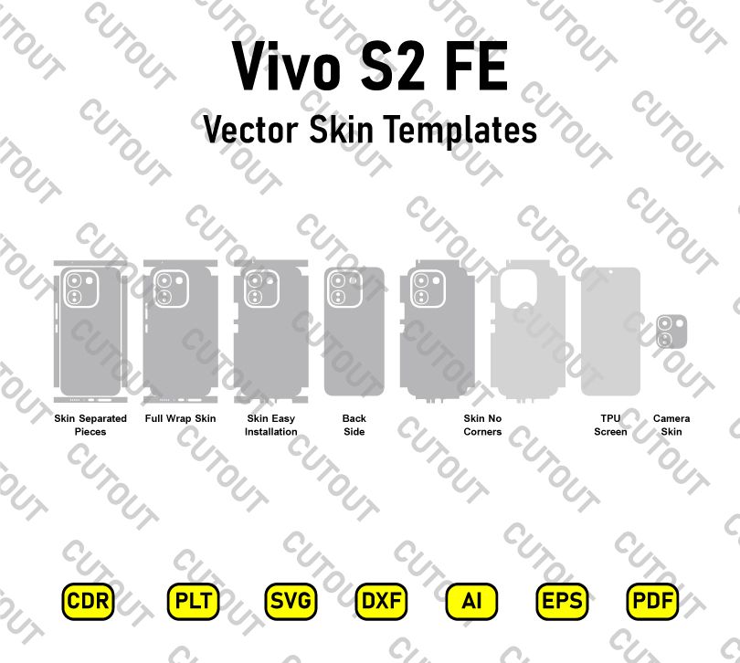 Vivo S2 FE Vector Skin Cut Files
