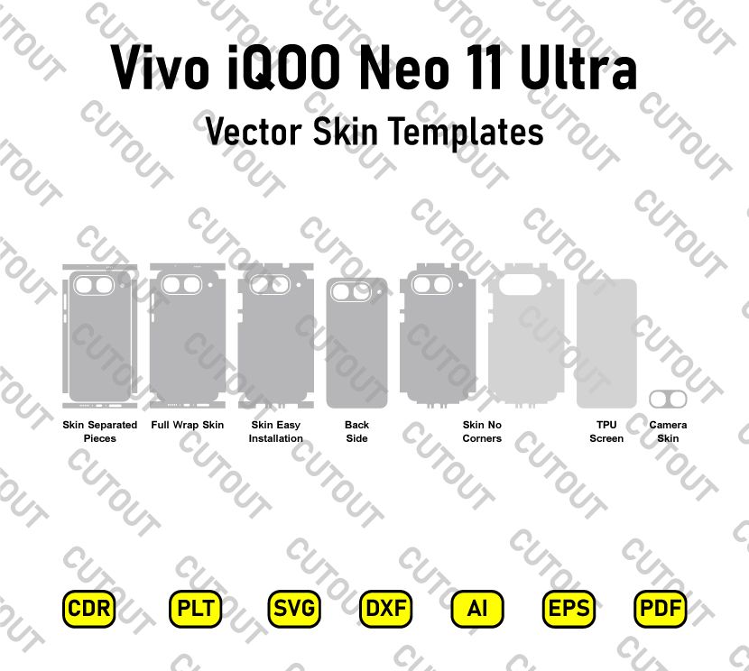 Vivo iQOO Neo 11 Ultra Vector Skin Cut Files