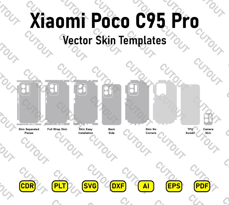 Xiaomi Poco C95 Pro Vector Skin Cut Files