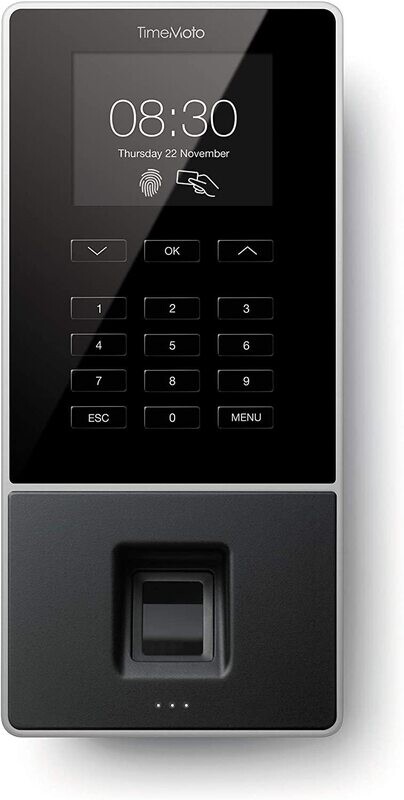 Pointeuse Badgeuse 626 - Système de pointage avec lecteur d&#39;empreintes digitales et RFID jusqu&#39;à 200 utilisateurs
