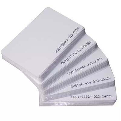 Carte RFID 125KHz Lot de 100 Cartes blanches PVC