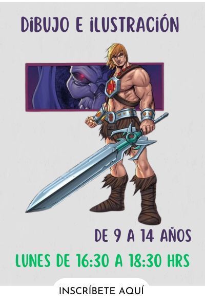 CURSO NIÑOS Y ADOLESCENTES  de 9 a 14 años LUNES DE 16:30 a 18:30 HRS. PRECIO POR MES. SIN MATRÍCULA. CLASES UNA VEZ A LA SEMANA MATERIAL INCLUIDO