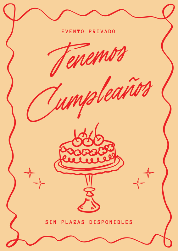 SÁBADO 5 DE JULIO DE 17:00 A 19:00 HRS. EVENTO PRIVADO. CUMPLEAÑOS INFANTIL