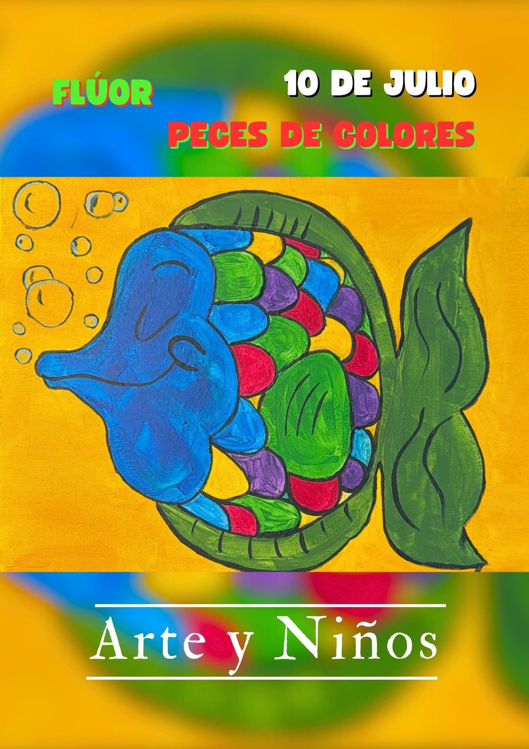 JUEVES 10 DE JULIO DE 17:00 A 18:30 HRS. Pintamos "Peces de Colores"