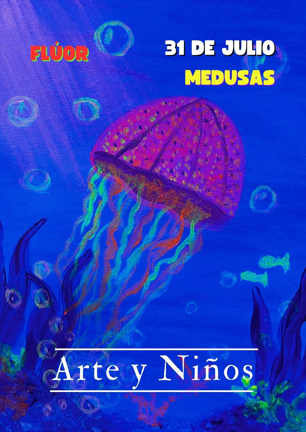 JUEVES 31 DE JULIO DE 17:00 A 18:30 HRS. Pintamos "Medusa"