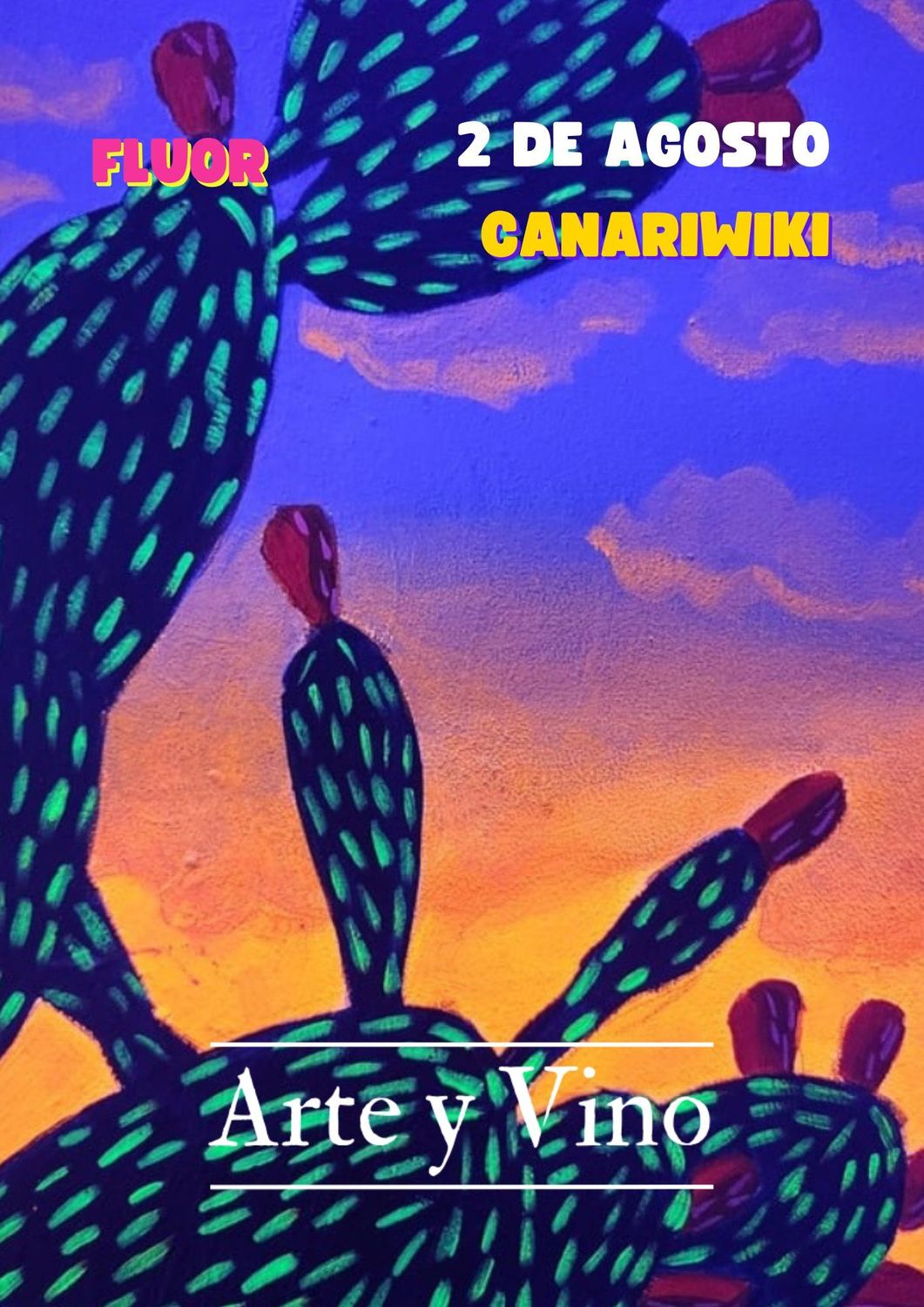 SÁBADO 2 DE AGOSTO DE 19:00  A 21:00 HRS. Pintamos “Canariwiki”