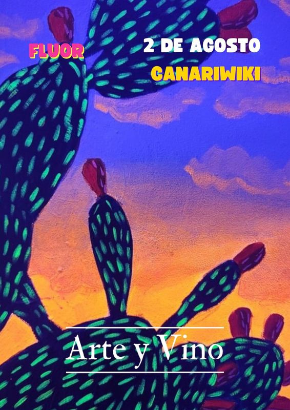 SÁBADO 2 DE AGOSTO DE 19:00  A 21:00 HRS. Pintamos “Canariwiki”