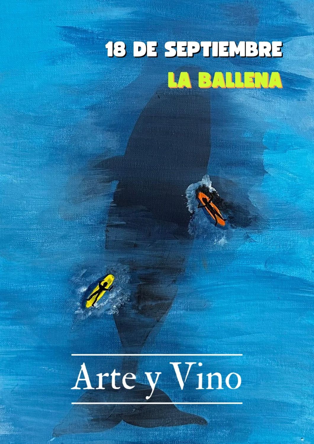 JUEVES 18 DE SEPTIEMBRE DE 20:00 A 22:00 HRS. Pintamos "La Ballena"
