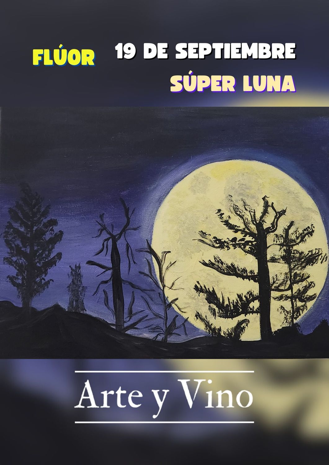 VIERNES 19 DE SEPTIEMBRE DE 20:00 A 22:00 HRS. Pintamos "Súper luna"