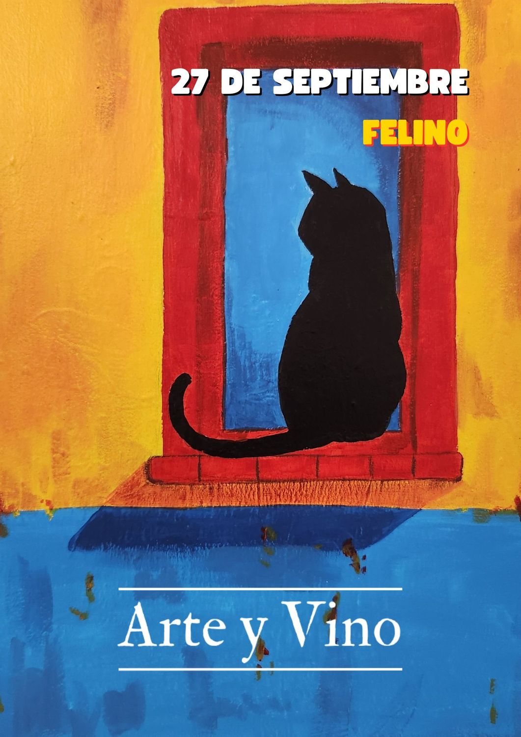 SÁBADO 27 DE SEPTIEMBRE DE 19:00 A 21:00 HRS. Pintamos "Felino"