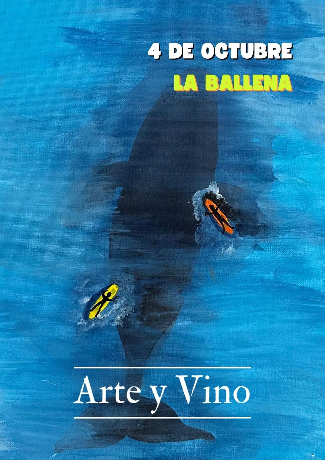 SÁBADO 4 DE OCTUBRE DE 19:00 A 21:00 HRS. Pintamos "La Ballena"