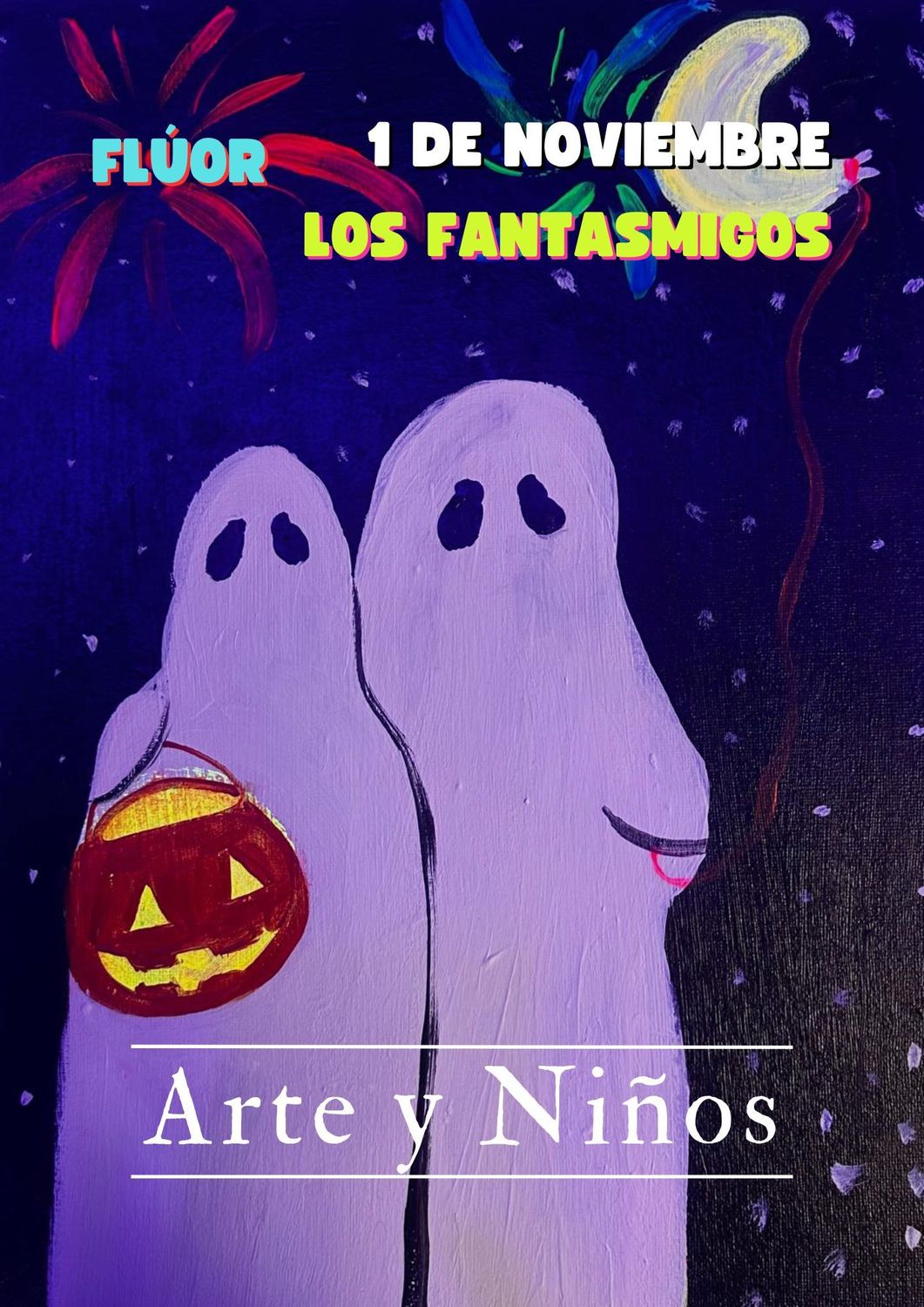 SÁBADO 1 DE NOVIEMBRE DE 11:00 A 12:30 HRS. Pintamos "Los Fantasmigos"