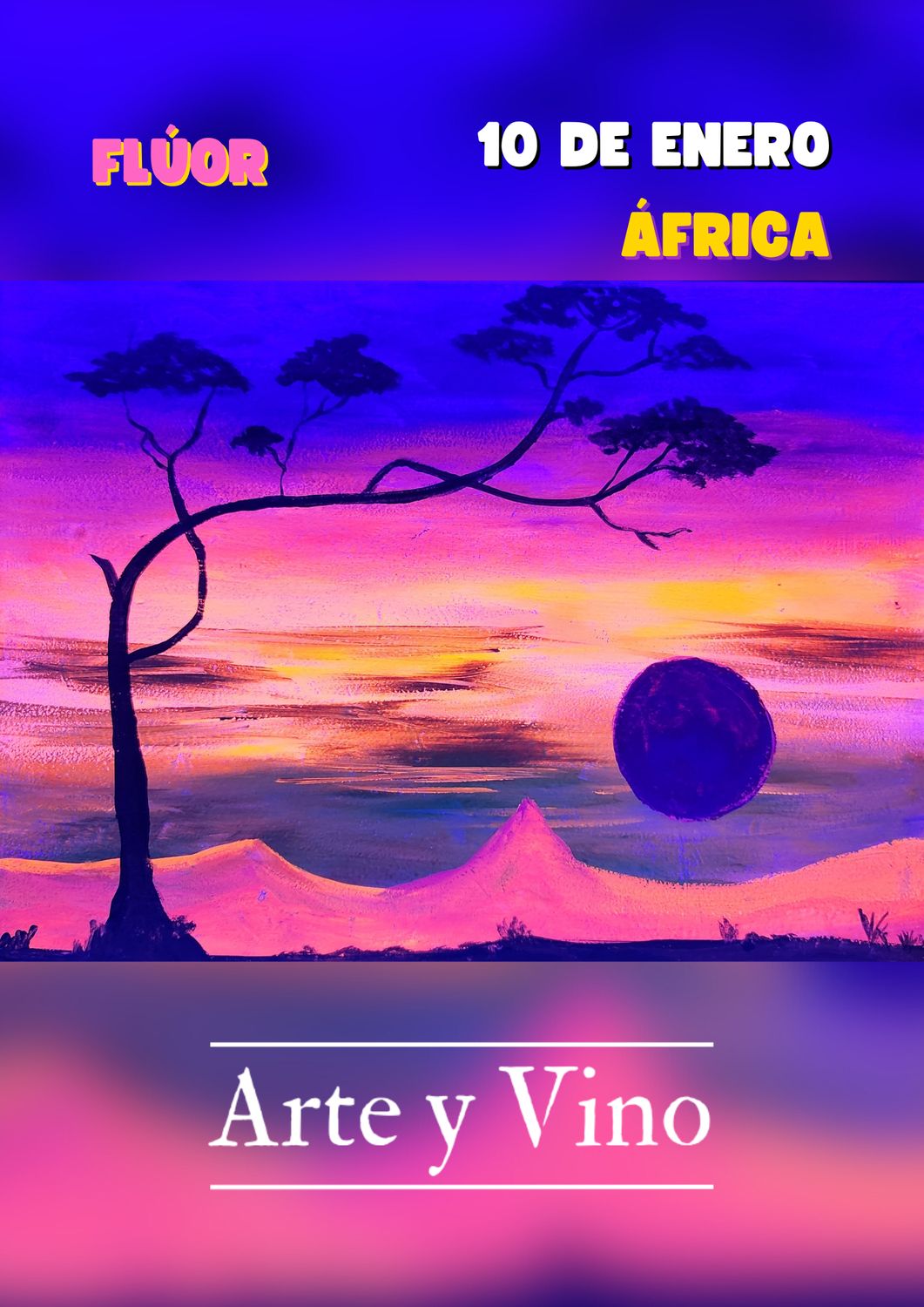 SÁBADO 10 DE ENERO DE 20:15 A 22:15 HRS. Pintamos "África"