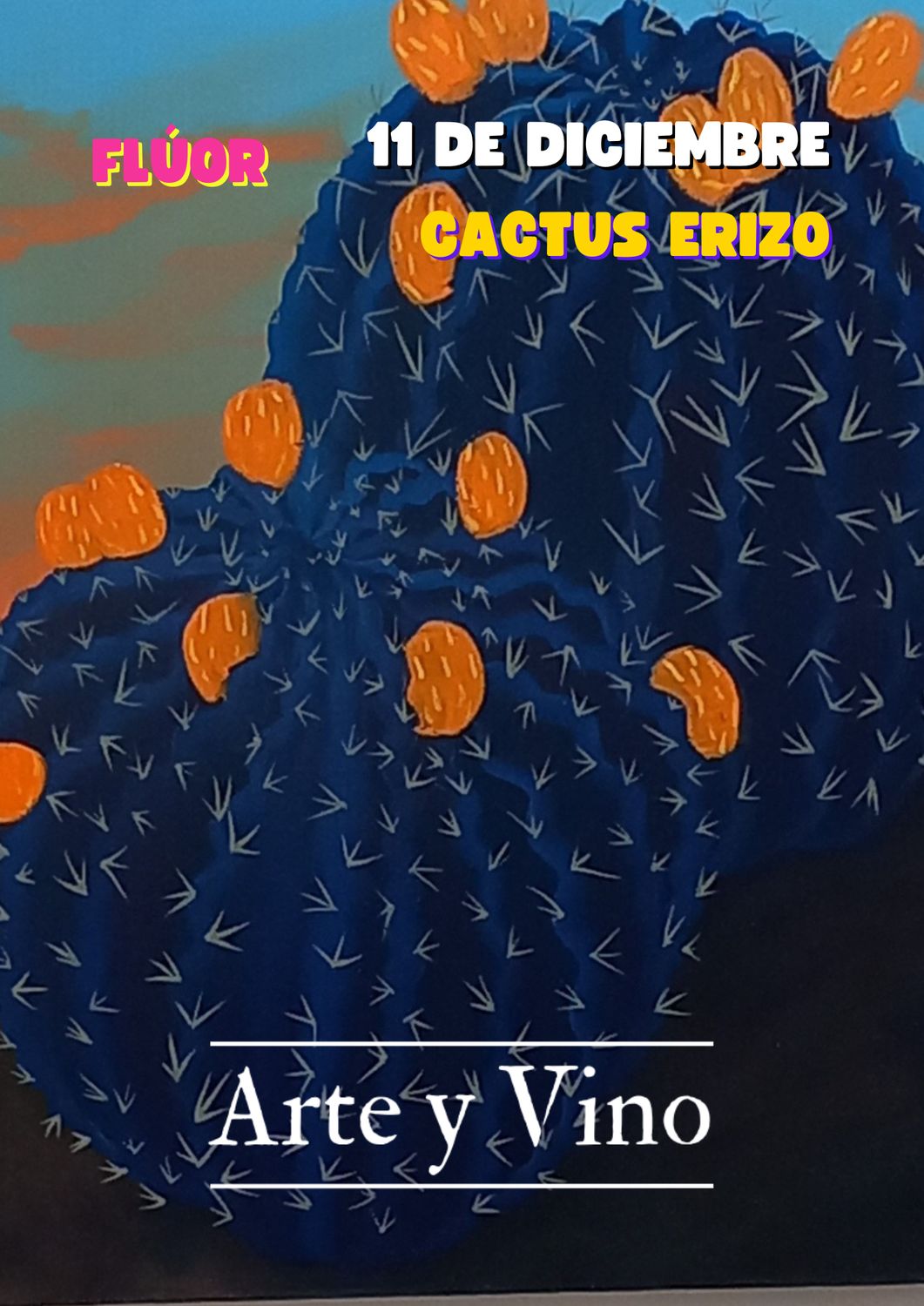 JUEVES 11 DE DICIEMBRE DE 20:15 A 22:15 HRS. Pintamos "Cactus Erizo"