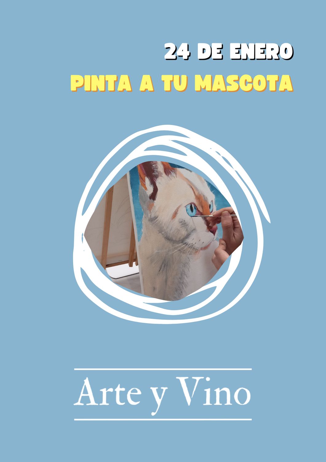 SÁBADO 24 DE ENERO DE 18:00 A 20:30 HRS. Pinta a tu mascota