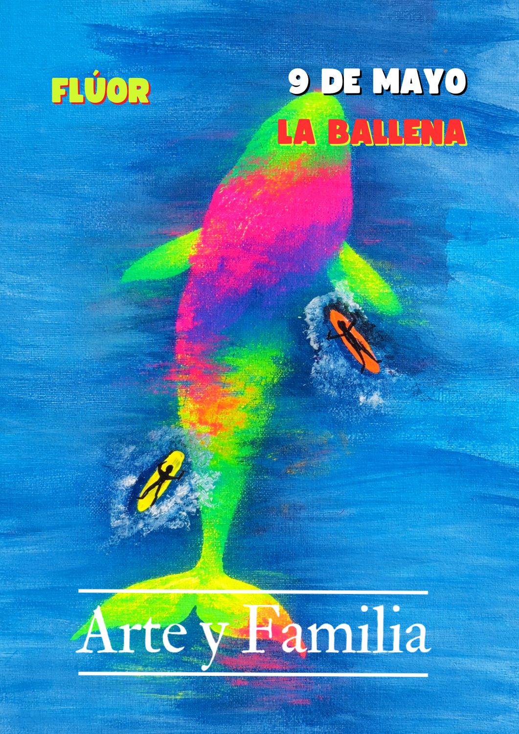 SÁBADO 9 DE MAYO DE 11:00 A 13:00 HRS. Arte y Familia. Pintamos "La Ballena"