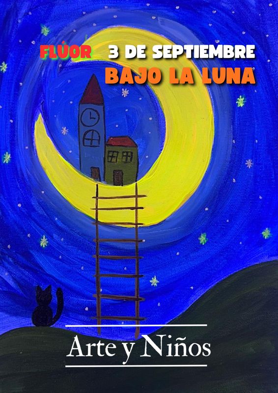 JUEVES 3 DE SEPTIEMBRE DE 10:30 A 12:00 HRS. Pintamos "Bajo La Luna"