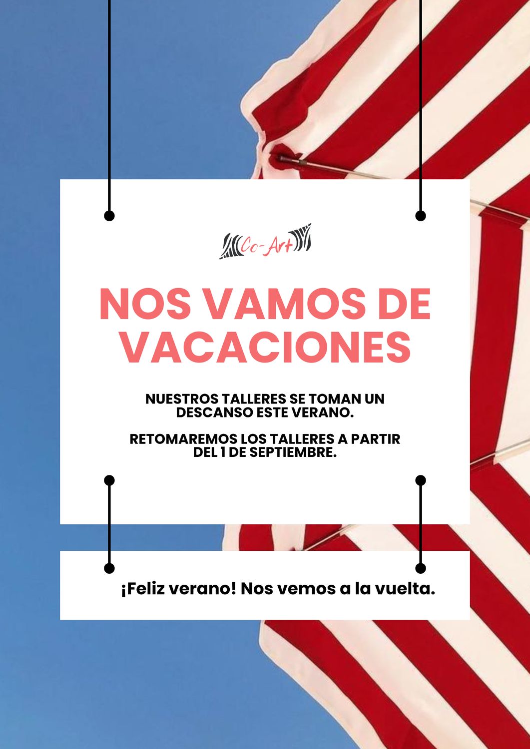 NOS VAMOS DE VACACIONES
