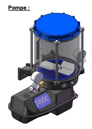 Pompe avec système de contrôle intégré