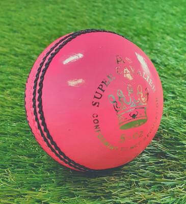 AJ Super Cavalier Cricket Ball - 5.5ozs (Pink)