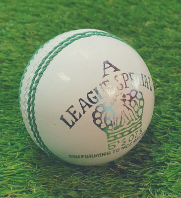 AJ League Special Cricket Ball - 5.5ozs (White)